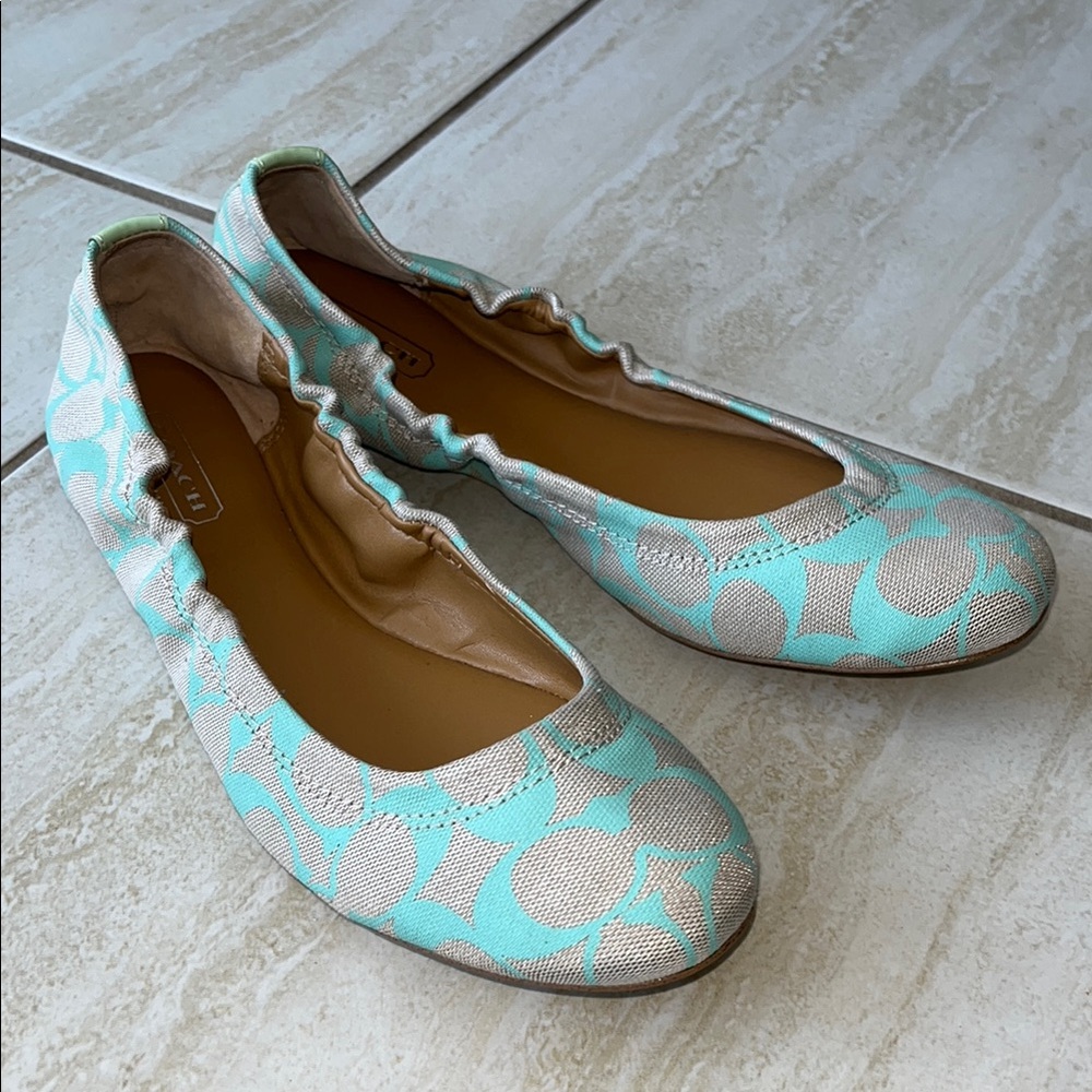 Coach Aly Slip On Ballet Flat Size 8